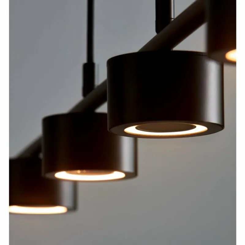 Luminaires Nordlux Suspension Nordlux CLYDE LED Noir, 4 lumières* Éclairage Led