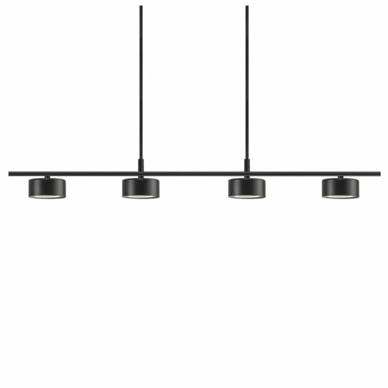 Luminaires Nordlux Suspension Nordlux CLYDE LED Noir, 4 lumières* Éclairage Led