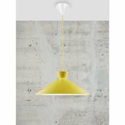 Luminaires Scandinaves-Luminaires Nordlux Suspension Nordlux DIAL Jaune, 1 lumière