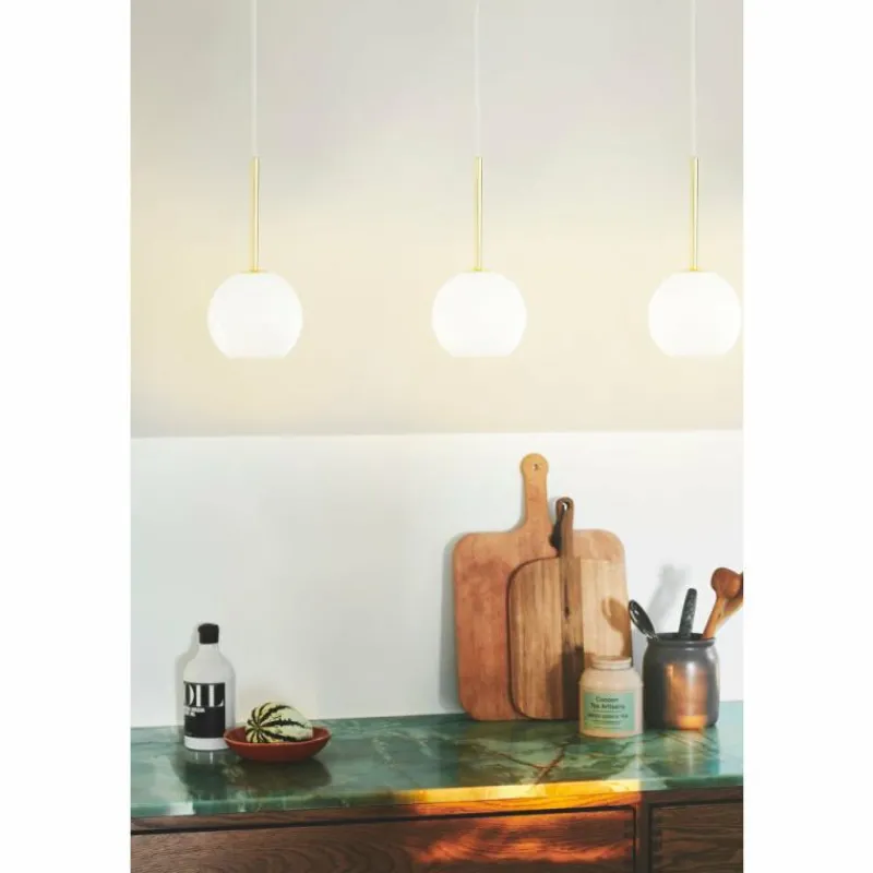 Luminaires Nordlux Suspension Nordlux FRANCA Laiton, 1 lumière