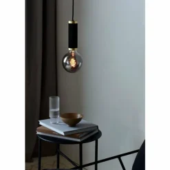 Luminaires Nordlux Suspension Nordlux GALLOWAY Laiton, Noir, 1 lumière* Suspensions