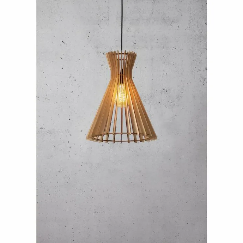 Style Boho-Chic-Luminaires Nordlux Suspension Nordlux GROA Noir, 1 lumière