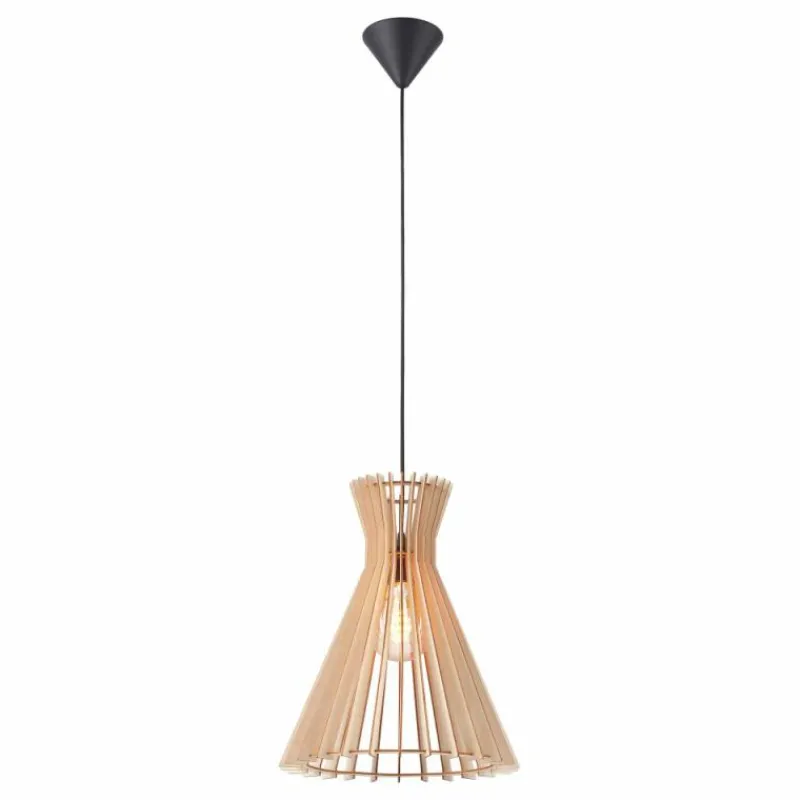 Style Boho-Chic-Luminaires Nordlux Suspension Nordlux GROA Noir, 1 lumière