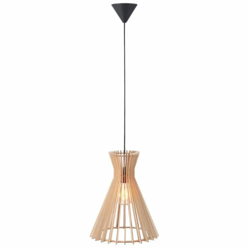 Style Boho-Chic-Luminaires Nordlux Suspension Nordlux GROA Noir, 1 lumière