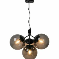 Suspension Verre Fumé-Luminaires Nordlux Suspension Nordlux IVONA Noir, 4 lumières