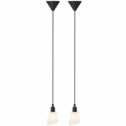 Luminaires Nordlux Suspension Nordlux MOLLI Noir, 1 lumière