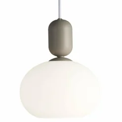 Luminaires Nordlux Suspension Nordlux NOTTI Gris, 1 lumière