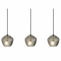 Suspension Verre Fumé-Luminaires Nordlux Suspension Nordlux ORBIFORM Laiton, 3 lumières