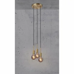 Luminaires Nordlux Suspension Nordlux PACO Laiton, 3 lumières* Suspensions