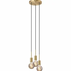 Luminaires Nordlux Suspension Nordlux PACO Laiton, 3 lumières* Suspensions