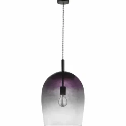 Suspension Verre Fumé-Luminaires Nordlux Suspension Nordlux UMA Noir, 1 lumière
