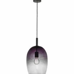 Suspension Verre Fumé-Luminaires Nordlux Suspension Nordlux UMA Noir, 1 lumière