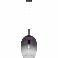 Suspension Verre Fumé-Luminaires Nordlux Suspension Nordlux UMA Noir, 1 lumière