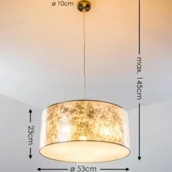 Lampes En Tissu-hofstein Suspension Norrfors Nickel mat, 3 lumières