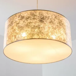 Lampes En Tissu-hofstein Suspension Norrfors Nickel mat, 3 lumières