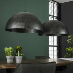 Lampes Vintages & Rétros-hofstein Suspension Nottoria Noir, 2 lumières