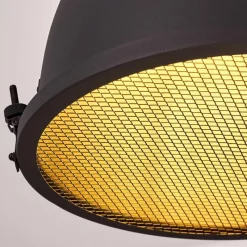 Lampes Industrielles-hofstein Suspension Ogho Noir, 2 lumières