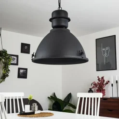 Lampes Industrielles-hofstein Suspension Ogho Noir, 1 lumière