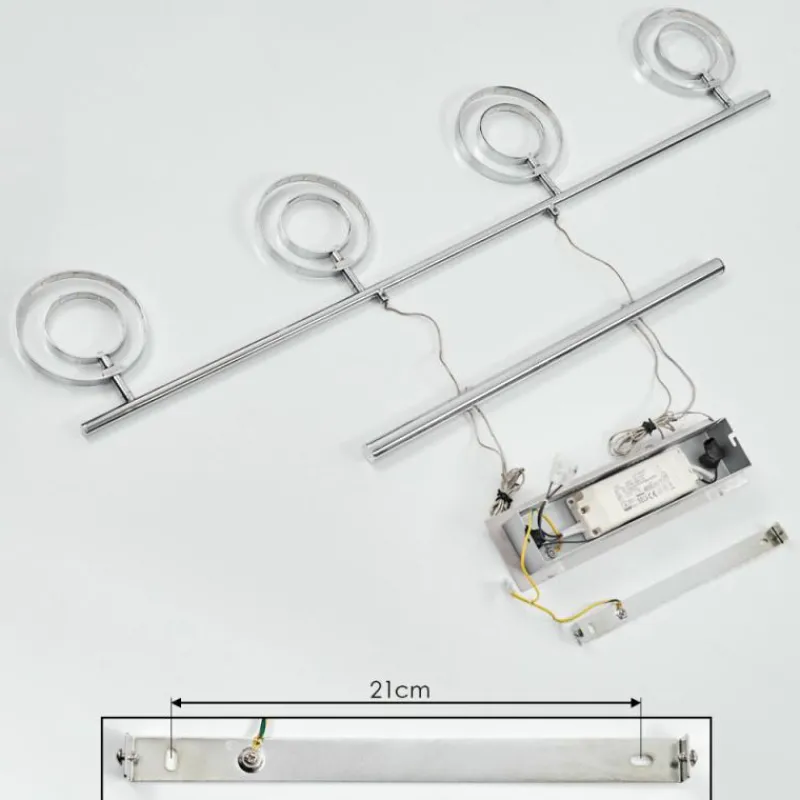 hofstein Suspension Ogoki LED Chrome, 4 lumières