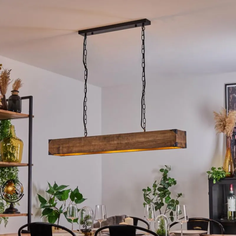 Lampes Industrielles-hofstein Suspension Olomouc Écru, Noir, 4 lumières