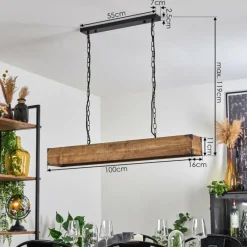 Lampes Industrielles-hofstein Suspension Olomouc Écru, Noir, 4 lumières