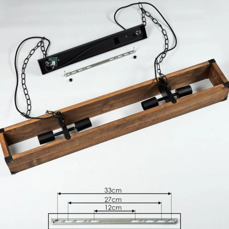 Lampes Industrielles-hofstein Suspension Olomouc Écru, Noir, 4 lumières