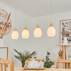 Luminaires Scandinaves-hofstein Suspension Ombucta Écru, 4 lumières