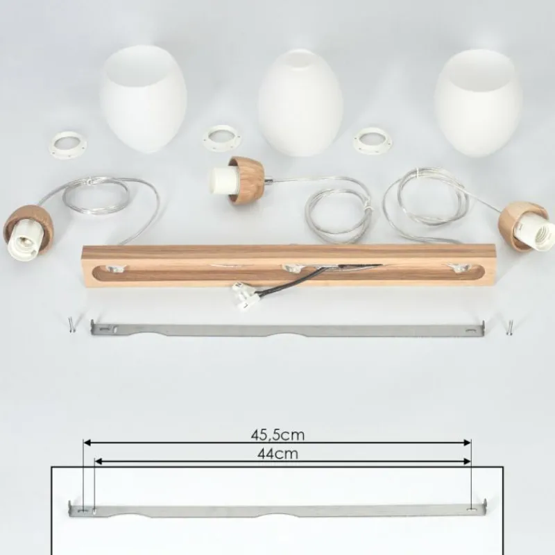 hofstein Suspension Ombucta Écru, 3 lumières