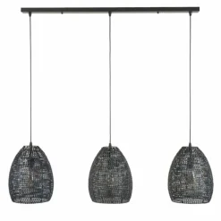 Lampes Industrielles-hofstein Suspension Ommerlanderwijk Brun, Noir, 3 lumières