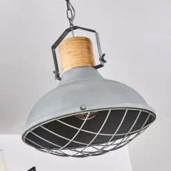 Lampes Industrielles-hofstein Suspension Onsala Bleu, Gris, 1 lumière