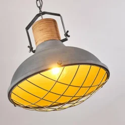 Lampes Industrielles-hofstein Suspension Onsala Bleu, Gris, 1 lumière