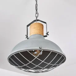 Lampes Industrielles-hofstein Suspension Onsala Bleu, Gris, 1 lumière
