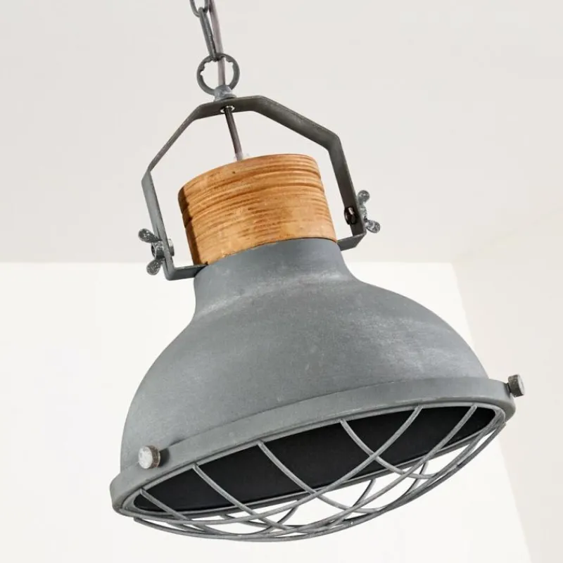 Lampes Industrielles-hofstein Suspension Onsala Gris, Pierre, 1 lumière