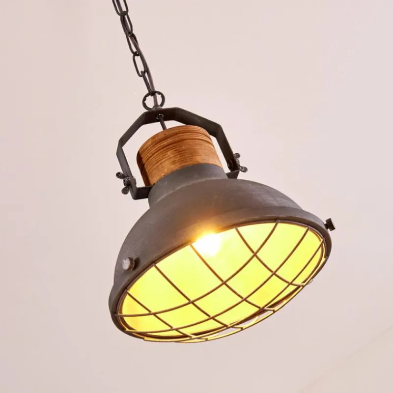 Lampes Industrielles-hofstein Suspension Onsala Gris, Pierre, 1 lumière
