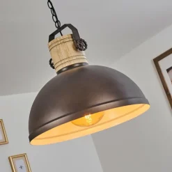 Lampes Industrielles-hofstein Suspension Orny Anthracite, 1 lumière