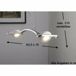 Luminaires Osram Suspension Osram Slingshot LED Chrome, 2 lumières* Éclairage Led