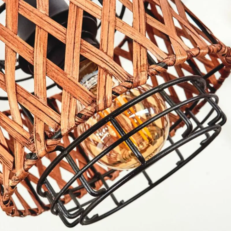 Style Boho-Chic-hofstein Suspension Otta Noir, 3 lumières