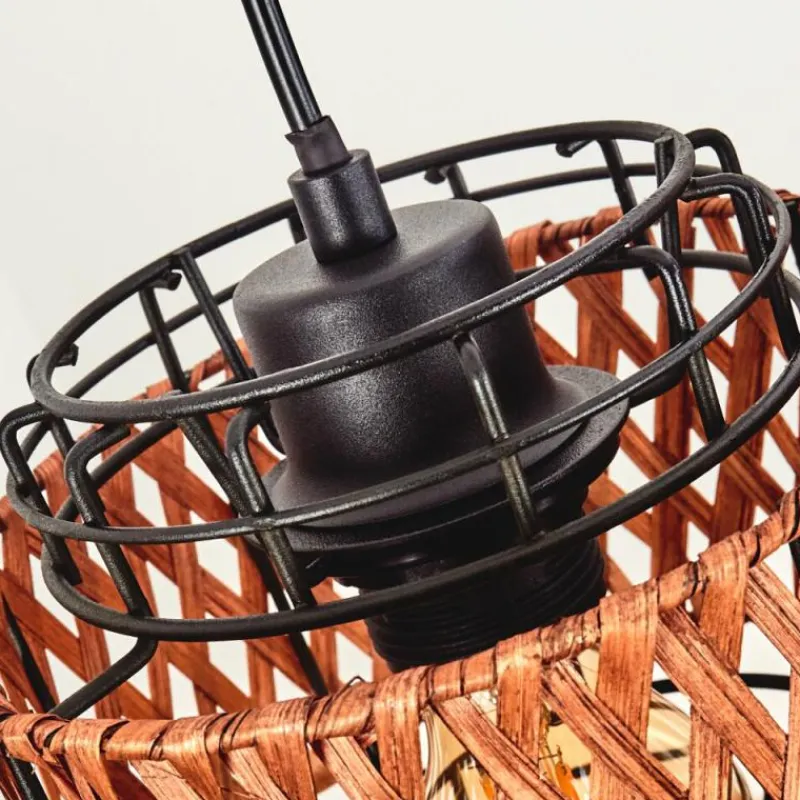 Style Boho-Chic-hofstein Suspension Otta Noir, 3 lumières