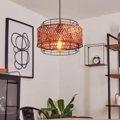 Style Boho-Chic-hofstein Suspension Otta Noir, 1 lumière
