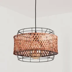 Style Boho-Chic-hofstein Suspension Otta Noir, 1 lumière