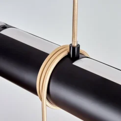 Lampes Vintages & Rétros-hofstein Suspension Ozo Champagne, Noir, 5 lumières