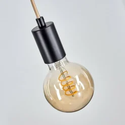 Lampes Vintages & Rétros-hofstein Suspension Ozo Champagne, Noir, 5 lumières