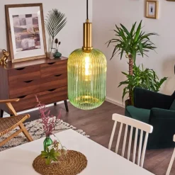 hofstein Suspension Paeni Or, Laiton, Noir, 1 lumière