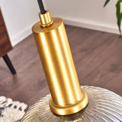 hofstein Suspension Paeni Or, Laiton, Noir, 1 lumière