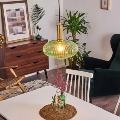 hofstein Suspension Paeni Or, Laiton, Noir, 1 lumière