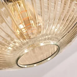 hofstein Suspension Paeni Or, Laiton, Noir, 1 lumière