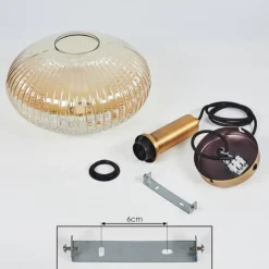 hofstein Suspension Paeni Or, Laiton, Noir, 1 lumière