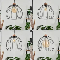 Lampes En Bois-hofstein Suspension Pajalta Écru, 3 lumières