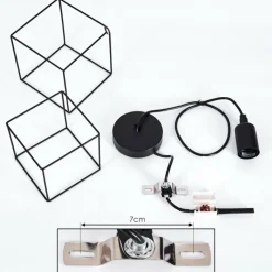 Lampes Vintages & Rétros-hofstein Suspension Pajarito Noir, 1 lumière