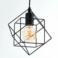 Lampes Vintages & Rétros-hofstein Suspension Pajarito Noir, 1 lumière